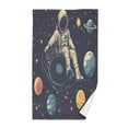 thumbnail image 1 of Yayeee 100% Cotton Hand Towels for Bathroom 16" x 28" Kitchen Towel, Astronaut Space, 1 of 7