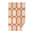thumbnail image 1 of Yayeee 100% Cotton Hand Towels for Bathroom 16" x 28" Soft Absorbent Kitchen Towel, Beige Geometric, 1 of 7