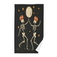 thumbnail image 1 of Yayeee 100% Cotton Hand Towels for Bathroom 16" x 28" Kitchen Towel, Black Halloween Dancing, 1 of 7