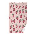 thumbnail image 1 of Yayeee 100% Cotton Hand Towels for Bathroom 16" x 28" Soft Absorbent Kitchen Towel, Cherries Pattern, 1 of 7