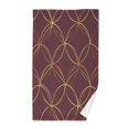 thumbnail image 1 of Yayeee 100% Cotton Hand Towels for Bathroom 16" x 28" Soft Absorbent Kitchen Towel, Circular Gold Pattern, 1 of 7