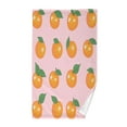 thumbnail image 1 of Yayeee 100% Cotton Hand Towels for Bathroom 16" x 28" Soft Absorbent Kitchen Towel, Cute Oranges, 1 of 7