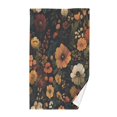 thumbnail image 1 of Yayeee 100% Cotton Hand Towels for Bathroom 16" x 28" Soft Absorbent Kitchen Towel, Dark Floral Pattern, 1 of 7