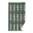 thumbnail image 1 of Yayeee 100% Cotton Hand Towels for Bathroom 16" x 28" Soft Absorbent Kitchen Towel, Dark Green Leaves, 1 of 7