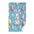 thumbnail image 1 of Yayeee 100% Cotton Hand Towels for Bathroom 16" x 28" Soft Absorbent Kitchen Towel, Easter Bunny Pattern, 1 of 7