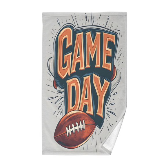 Yayeee 100% Cotton Hand Towels for Bathroom 16" x 28" Kitchen Towel, Game Day