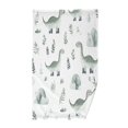 thumbnail image 1 of Yayeee 100% Cotton Hand Towels for Bathroom 16" x 28" Soft Absorbent Kitchen Towel, Green Dinosaur Pattern, 1 of 7