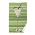 thumbnail image 1 of Yayeee 100% Cotton Hand Towels for Bathroom 16" x 28" Kitchen Towel, Green Martini Glass, 1 of 7