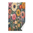 thumbnail image 1 of Yayeee 100% Cotton Hand Towels for Bathroom 16" x 28" Soft Absorbent Kitchen Towel, Large Colorful Flowers, 1 of 7
