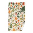 thumbnail image 1 of Yayeee 100% Cotton Hand Towels for Bathroom 16" x 28" Soft Absorbent Kitchen Towel, Leaves Pattern, 1 of 7