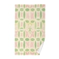 thumbnail image 1 of Yayeee 100% Cotton Hand Towels for Bathroom 16" x 28" Soft Absorbent Kitchen Towel, Light Green Geometric, 1 of 7