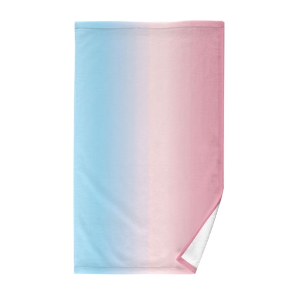 Yayeee 100% Cotton Hand Towels for Bathroom 16" x 28" Soft Absorbent Kitchen Towel, Light Pink Gradient
