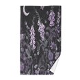 thumbnail image 1 of Yayeee 100% Cotton Hand Towels for Bathroom 16" x 28" Soft Absorbent Kitchen Towel, Light Purple Flowers, 1 of 7