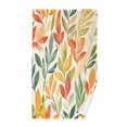 thumbnail image 1 of Yayeee 100% Cotton Hand Towels for Bathroom 16" x 28" Soft Absorbent Kitchen Towel, Orange Autumn Leaves, 1 of 7