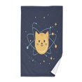 thumbnail image 1 of Yayeee 100% Cotton Hand Towels for Bathroom 16" x 28" Soft Absorbent Kitchen Towel, Orange Cat Planet, 1 of 7