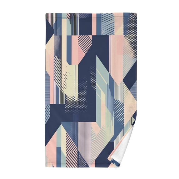Yayeee 100% Cotton Hand Towels for Bathroom 16" x 28" Soft Absorbent Kitchen Towel, Pink Stripes