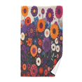 thumbnail image 1 of Yayeee 100% Cotton Hand Towels for Bathroom 16" x 28" Soft Absorbent Kitchen Towel, Purple Flowers, 1 of 7
