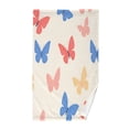 thumbnail image 1 of Yayeee 100% Cotton Hand Towels for Bathroom 16" x 28" Soft Absorbent Kitchen Towel, Red Butterflies, 1 of 7