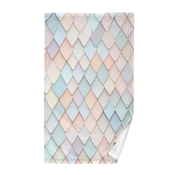 Yayeee 100% Cotton Hand Towels for Bathroom 16" x 28" Kitchen Towel, Small Pink Pattern