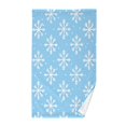 thumbnail image 1 of Yayeee 100% Cotton Hand Towels for Bathroom 16" x 28" Soft Absorbent Kitchen Towel, Snowflake Pattern, 1 of 7