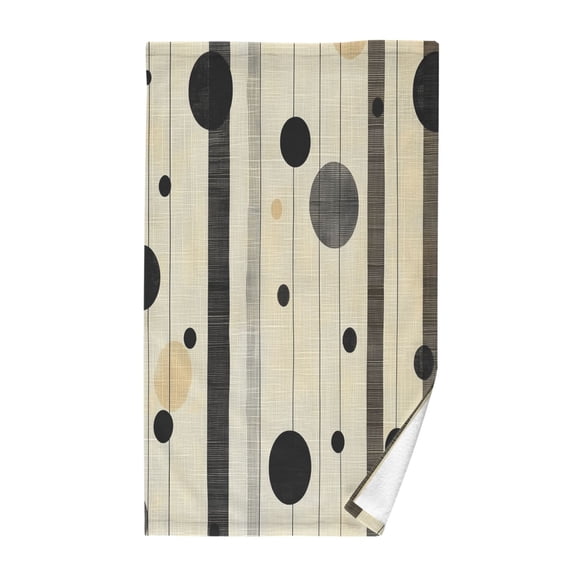 Yayeee 100% Cotton Hand Towels for Bathroom 16" x 28" Soft Absorbent Kitchen Towel, Stripes Pattern