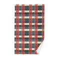 thumbnail image 1 of Yayeee 100% Cotton Hand Towels for Bathroom 16" x 28" Soft Absorbent Kitchen Towel, Vibrant Red Tartan Pattern, 1 of 7