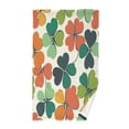 thumbnail image 1 of Yayeee 100% Cotton Hand Towels for Bathroom 16" x 28" Kitchen Towel, White Clover Pattern, 1 of 7