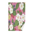 thumbnail image 1 of Yayeee 100% Cotton Hand Towels for Bathroom 16" x 28" Kitchen Towel, White Flowers, 1 of 7