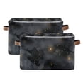 thumbnail image 1 of Yayeee 2 Pack Canvas Storage Basket with Handles for Shelves Fabric Bins Closet Organizer, Gray Sky Pattern, 1 of 8
