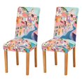 thumbnail image 1 of Yayeee 2 Pack Dining Chair Covers Stretch Parson Chairs Slipcovers Seat Protector, Abstract Painting, 1 of 6