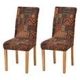 thumbnail image 1 of Yayeee 2 Pack Dining Chair Covers Stretch Parson Chairs Slipcovers Seat Protector, Abstract Tribal Pattern, 1 of 6