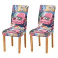thumbnail image 1 of Yayeee 2 Pack Dining Chair Covers Stretch Parson Chairs Slipcovers Seat Protector, Art Cat, 1 of 6