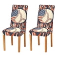 thumbnail image 1 of Yayeee 2 Pack Dining Chair Covers Stretch Parson Chairs Slipcovers Seat Protector, Baseball Pattern, 1 of 6