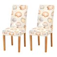 thumbnail image 1 of Yayeee 2 Pack Dining Chair Covers Stretch Parson Chairs Slipcovers Seat Protector, Beige Seashell, 1 of 6
