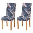 thumbnail image 1 of Yayeee 2 Pack Dining Chair Covers Stretch Parson Chairs Slipcovers Seat Protector, Black Stripes, 1 of 6