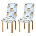 thumbnail image 1 of Yayeee 2 Pack Dining Chair Covers Stretch Parson Chairs Slipcovers Seat Protector, Blueberry Pancake Pattern, 1 of 6