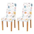 thumbnail image 1 of Yayeee 2 Pack Dining Chair Covers Stretch Parson Chairs Slipcovers Seat Protector, Cartoon Doodles, 1 of 6