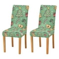 thumbnail image 1 of Yayeee 2 Pack Dining Chair Covers Stretch Parson Chairs Slipcovers Seat Protector, Christmas Cookies, 1 of 6