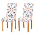 thumbnail image 1 of Yayeee 2 Pack Dining Chair Covers Stretch Parson Chairs Slipcovers Seat Protector, Colorful Abstract Pattern, 1 of 6
