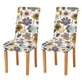 thumbnail image 1 of Yayeee 2 Pack Dining Chair Covers Stretch Parson Chairs Slipcovers Seat Protector, Colorful Floral, 1 of 6