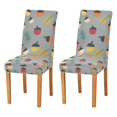 thumbnail image 1 of Yayeee 2 Pack Dining Chair Covers Stretch Parson Chairs Slipcovers Seat Protector, Cute Acorns Pattern, 1 of 6