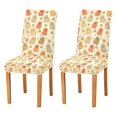 thumbnail image 1 of Yayeee 2 Pack Dining Chair Covers Stretch Parson Chairs Slipcovers Seat Protector, Cute Cartoon Ghost Pattern, 1 of 6