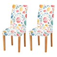 thumbnail image 1 of Yayeee 2 Pack Dining Chair Covers Stretch Parson Chairs Slipcovers Seat Protector, Cute Easter Eggs, 1 of 6