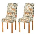 thumbnail image 1 of Yayeee 2 Pack Dining Chair Covers Stretch Parson Chairs Slipcovers Seat Protector, Deer Pattern, 1 of 6