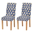 thumbnail image 1 of Yayeee 2 Pack Dining Chair Covers Stretch Parson Chairs Slipcovers Seat Protector, Elegant Daisy Pattern, 1 of 6