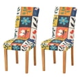 thumbnail image 1 of Yayeee 2 Pack Dining Chair Covers Stretch Parson Chairs Slipcovers Seat Protector, Floral Patterns, 1 of 6