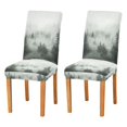thumbnail image 1 of Yayeee 2 Pack Dining Chair Covers Stretch Parson Chairs Slipcovers Seat Protector, Foggy Forest, 1 of 6