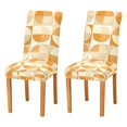 thumbnail image 1 of Yayeee 2 Pack Dining Chair Covers Stretch Parson Chairs Slipcovers Seat Protector, Geometric Circles, 1 of 6