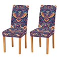 thumbnail image 1 of Yayeee 2 Pack Dining Chair Covers Stretch Parson Chairs Slipcovers Seat Protector, Geometric Eagle, 1 of 6