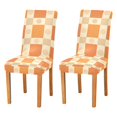 thumbnail image 1 of Yayeee 2 Pack Dining Chair Covers Stretch Parson Chairs Slipcovers Seat Protector, Geometric Pattern, 1 of 6